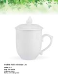  Cốc Sứ Trắng Bát Tràng Cao Cấp + Nắp+ In Chữ + Hộp Giấy + Hộp Xi Siêu Đẹp và Đa Dạng Mẫu Mã 
