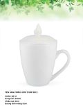  Cốc Sứ Trắng Bát Tràng Cao Cấp + Nắp+ In Chữ + Hộp Giấy + Hộp Xi Siêu Đẹp và Đa Dạng Mẫu Mã 