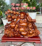  Bức Tượng Di Lạc Tam Phúc Vác Đào - Biểu Tượng May Mắn và Thịnh Vượng 