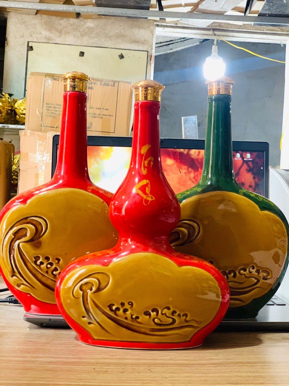  Nậm rượu 2 màu dung tích 1 lít 