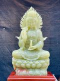  Ngài Quan Thế Âm Bồ Tát Chất Ngọc Onyx Xanh 