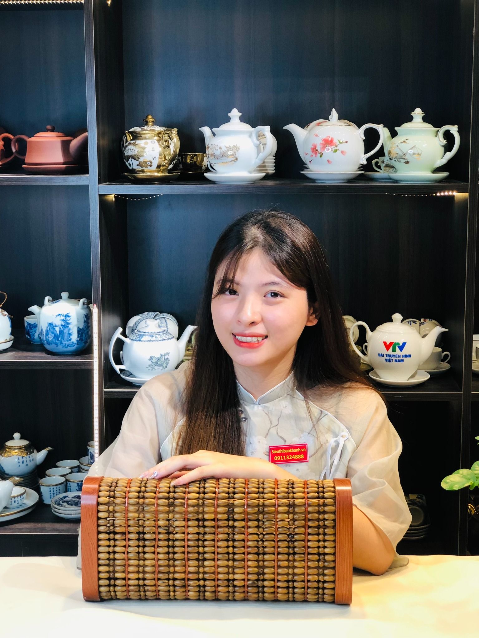  Gối Hạt Gỗ Bách Xanh Hình Quả Trám 