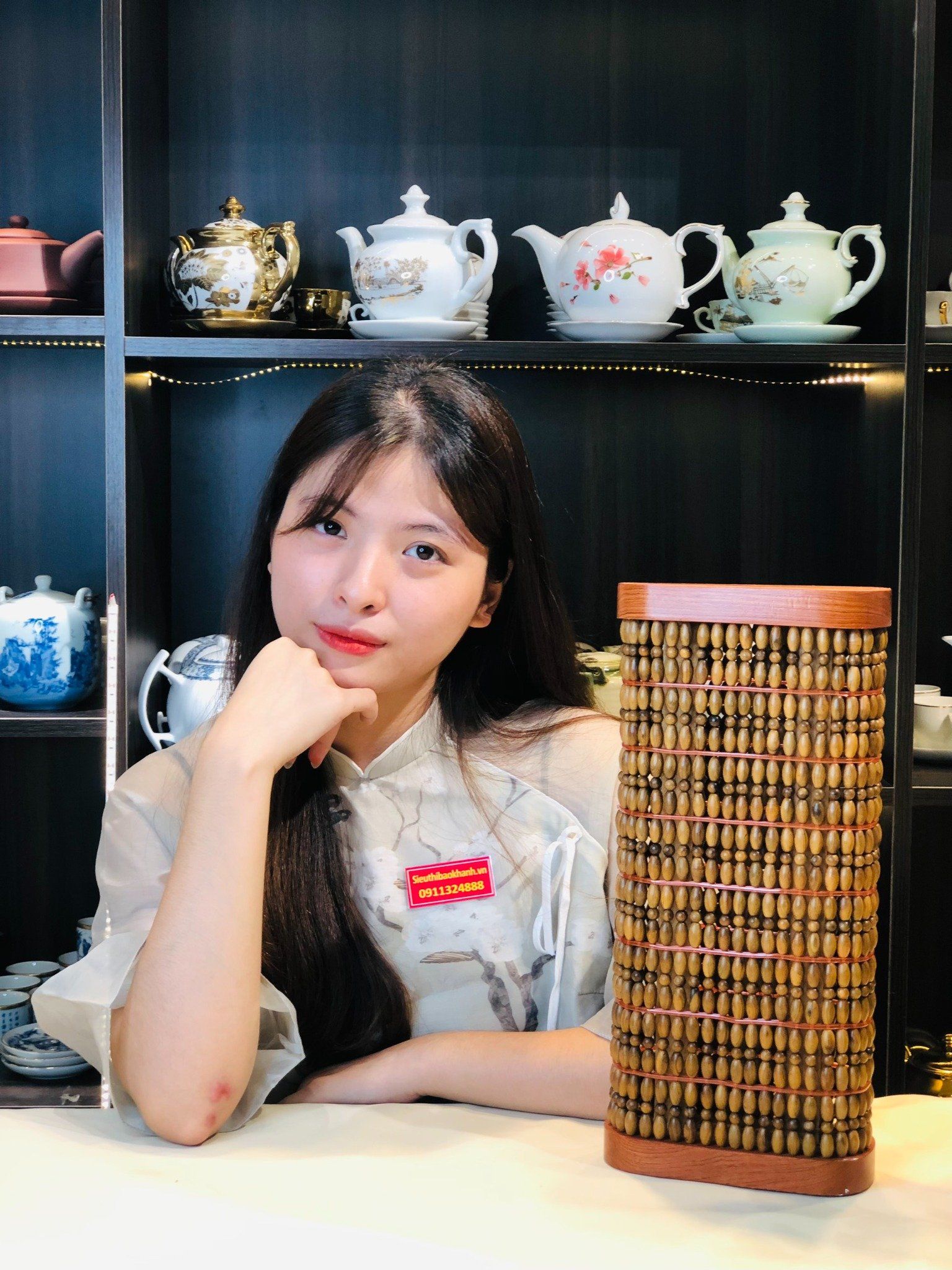  Gối Hạt Gỗ Bách Xanh Hình Quả Trám 