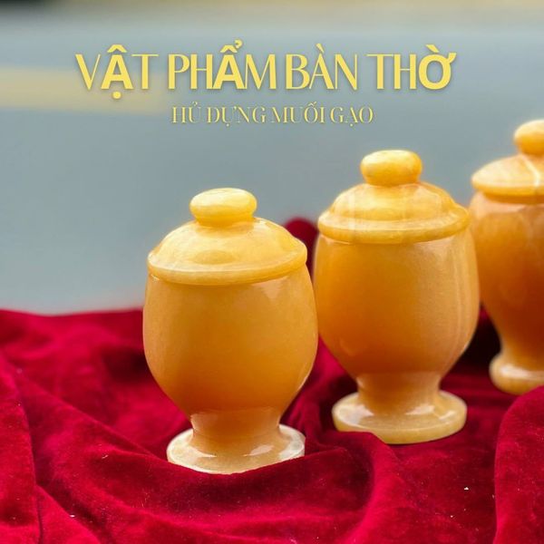  Hũ Đựng Gạo Muối Đá Ngọc Hoàng Long Cao Cấp 