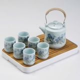  Bộ ấm chén họa tiết sơn thủy BKCECN-9102 