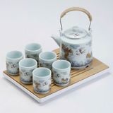  Bộ ấm chén họa tiết sơn thủy BKCECN-9102 