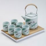  Bộ ấm chén họa tiết sơn thủy BKCECN-9102 