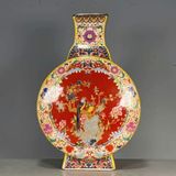  Bình gốm hồng họa tiết Chim én mùa xuân BKCECN-9178 