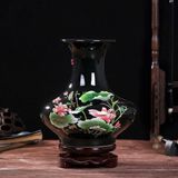  BÌNH GỐM ĐEN HOA SEN BKCEVN-9127 