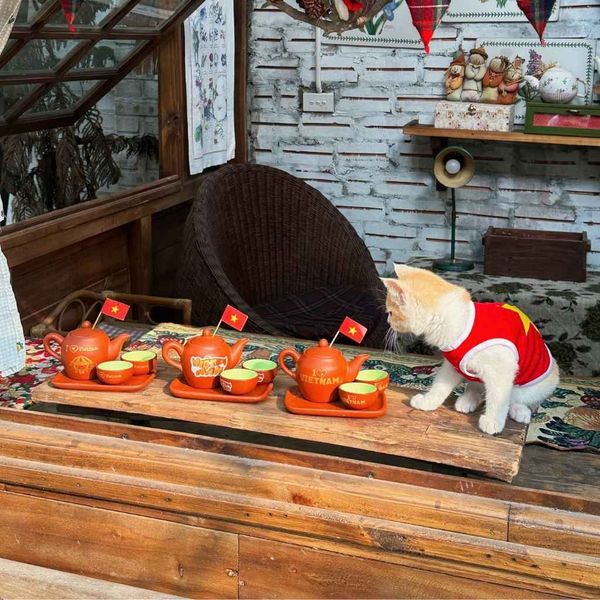  Bộ ấm chén in I love Viet Nam BKCEVN-9130 