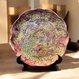  Ấm chén độc bản khay tròn lượn đồng BKCEVN-9139 