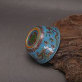  Cặp tách rượu men lam rồng phụng BKCEVN-9141 