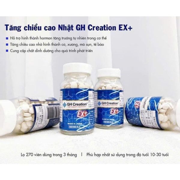  Viên hỗ trợ chiều cao cho trẻ em GH-Creation EX+ Nhật Bản chính hãng BKHEJP-9144 