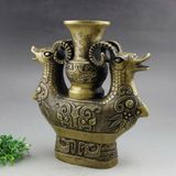  BÌNH RÓT RƯỢU ĐÔI CỪU ĐỒNG CỔ TRANG TRÍ BKMECN-9091 