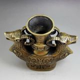  BÌNH RÓT RƯỢU ĐÔI CỪU ĐỒNG CỔ TRANG TRÍ BKMECN-9091 