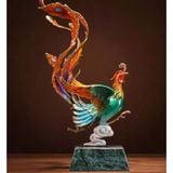  Đồ thủ công bằng đồng thau hình rồng và phượng BKMECN-9108 