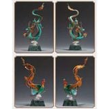  Đồ thủ công bằng đồng thau hình rồng và phượng BKMECN-9108 