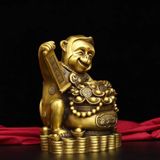  Đồ trang trí khỉ bằng đồng nguyên chất BKMECN-9115 