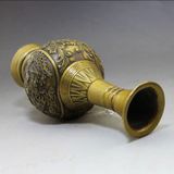  Lọ Hoa Đồng Vàng Chạm Rồng BKMEVN-9122 