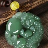  Mặt dây chuyền Tỳ Hưu ngọc Hoà Điền BKSTCN-9148 