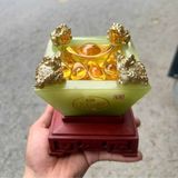  Bát tụ bảo đá ngọc serpentine BKSTVN-9073 