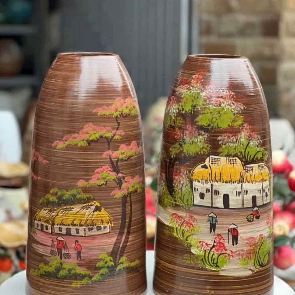  Bình gốm dáng chuông cắm hoa BKCE-000560VN-0406 