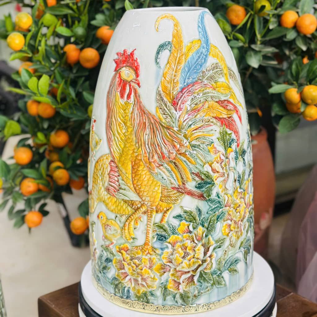  Bình gốm dáng chuông BKCE-007100VN-0416 