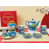  bộ ấm chén Bát Tràng BKCE-003300VN-00400 