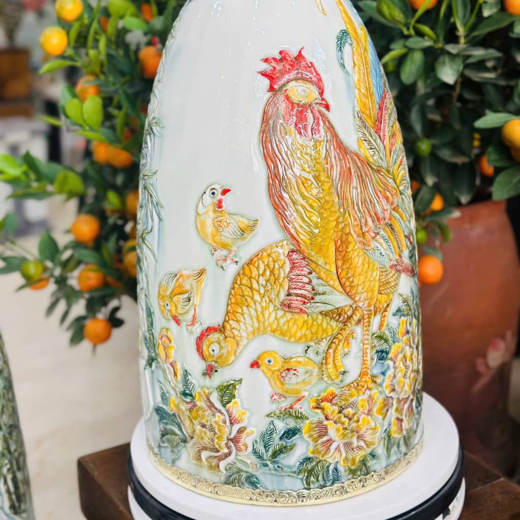  Bình gốm dáng chuông BKCE-007100VN-0416 