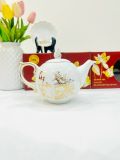  Bộ ấm chén Bát Tràng Tài Lộc Viên Mãn dáng mẫu đơn cao cấp 