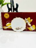  Bộ ấm chén Bát Tràng Tài Lộc Viên Mãn dáng mẫu đơn cao cấp 