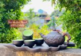 bộ ấm chén tử xa  chạm khắc hoa văn 