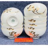  [Bán Lẻ] Bát ăn cơm gốm sứ Bát Tràng Hoa Sen Vẽ Vàng Cao Cấp 