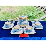  Bộ ấm chén gốm sứ men rạn xuất xứ Bát Tràng cao cấp BKCEVN-8032 