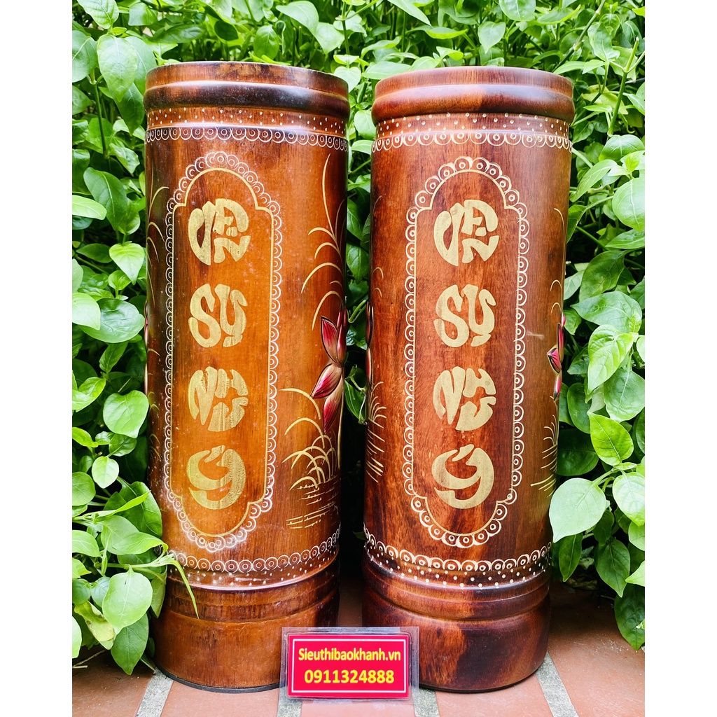  Cặp ống đựng nhan hoa sen-sieuthibaokhanh 