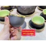  Bộ ấm chén tử xa bọc vàng 