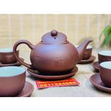 Bộ ấm chén tử sa Bát Tràng đẹp,chính hãng 350ml 