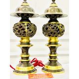  Cặp đèn thờ chất liệu Đồng nguyên chất trạm trổ Long Phụng 30cm-Bảo Khánh 