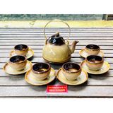  Bộ ấm chén hỏa biến gốm sứ Bát Tràng _SieuThiBaoKhanh 