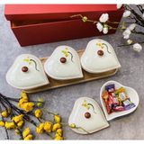  [Mẫu Mới Nhất 2022] Khay Mứt Tết / Khay Bánh Kẹo Phong Cách Châu Âu | Gốm Sứ Thủ Công Cao Cấp Cực Sang Trọng 