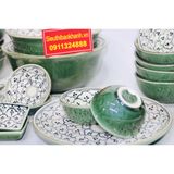  Set đồ ăn men gốm sứ Bát Tràng cao cấp họa tiết Đường Vân 