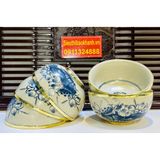  Bộ bát sen men rạn bọc đồng 