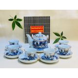  Bộ ấm chén đẹp,ấm trà Bát Tràng cao cấp chính hãng-Gốm sứ Bảo Khánh 350ml 