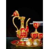  Bộ ấm chén hợp kim Đồng dáng hoàng gia cao cấp 750ml BKMEVN-8193 