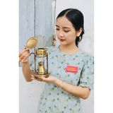  Đèn dầu đồng cổ 