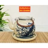  Bộ ấm chén,ấm trà Bát Tràng cao cấp chính hãng 350ml 