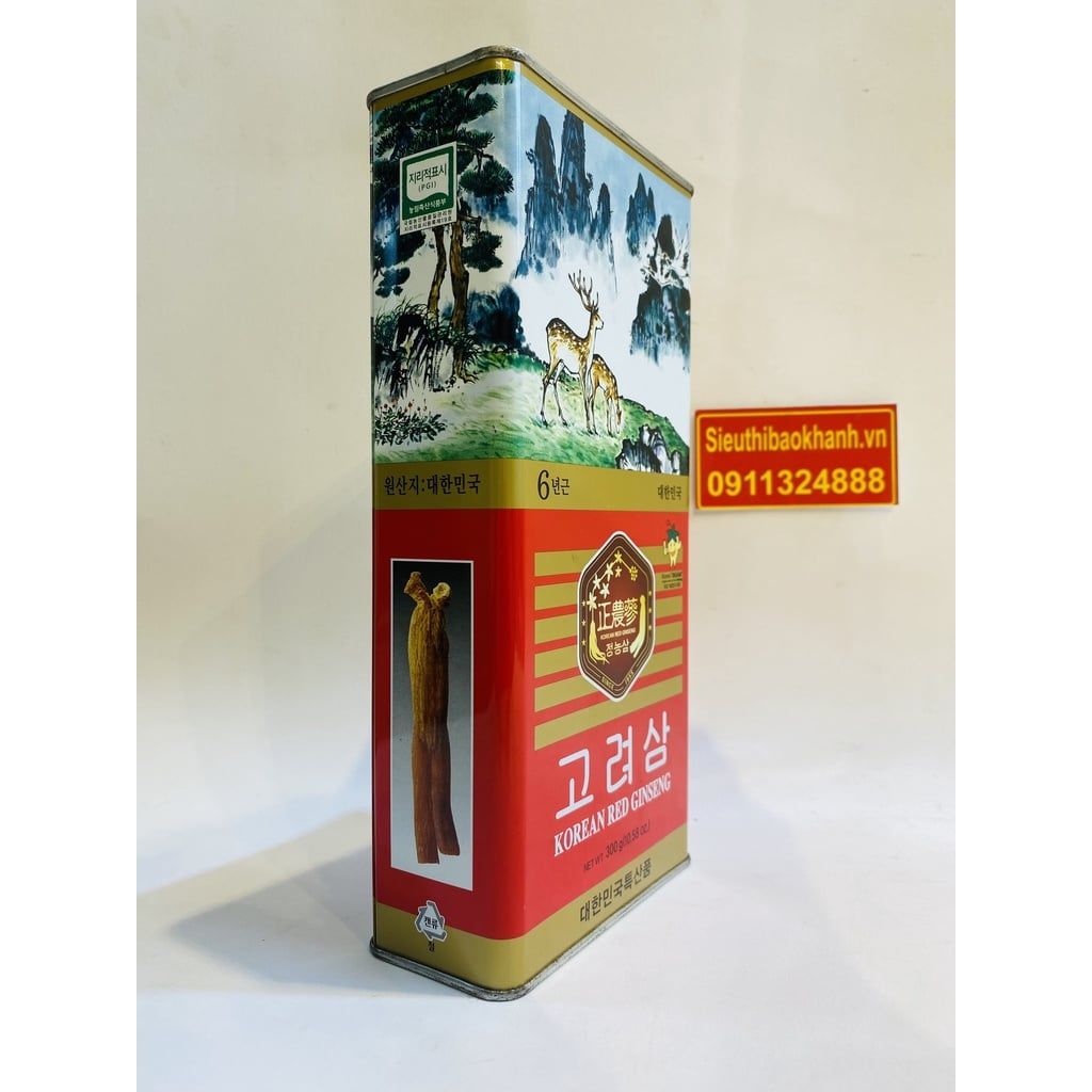  SÂM CỦ KHÔ HỘP THIẾC 300G 