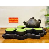  Ấm chén tử sa Bát Tràng cao cấp chính hãng 350ml-Ấm chén Bảo Khánh 