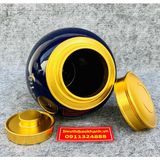  Hũ đựng chè họa tiết song công tài lộc vẽ vàng -sieuthibaokhanh 