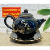  Bộ ấm chén Bát Tràng Vinh Hoa Phú Quý vẽ vàng 24k BKCE-001530VN-0012 